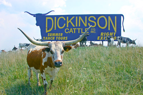 Interstate 70 mile marker #200 ranch billboard